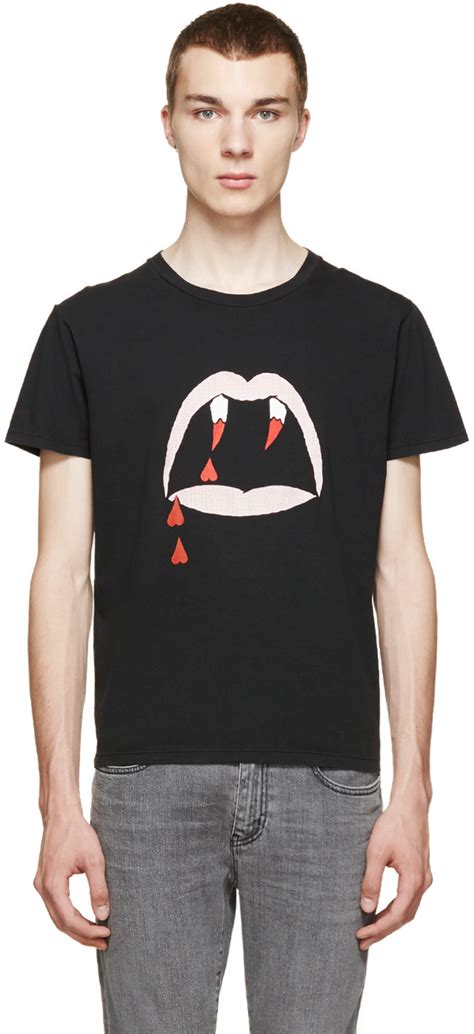 ysl blood luster t shirt replica|Saint Laurent Paris Blood Luster Tee .